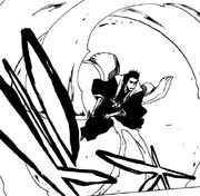 Takeshi se lanza contra Kitsune