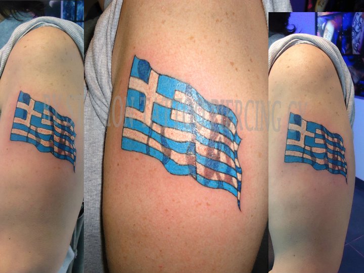 Image Tattoo Color Flag Greece Waving Realistic movement.jpg