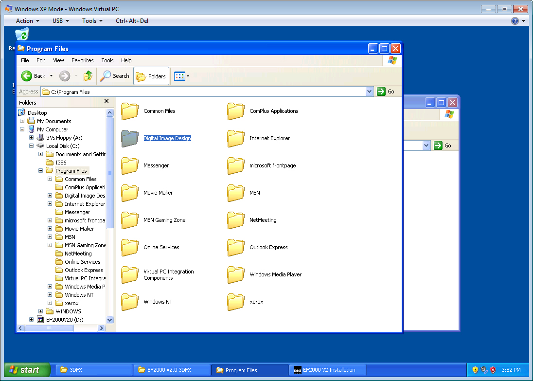 Did location on virtual drive