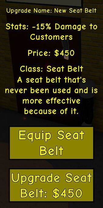 Seat Belt Taxi Simulator 2 Wiki Fandom - taxi simulator 2 roblox wiki