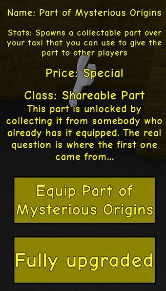Part Of Mysterious Origins Delete Taxi Simulator 2 Wiki Fandom