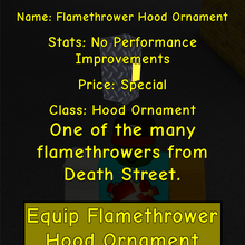 Flamethrower Hood Ornament Taxi Simulator 2 Wiki Fandom