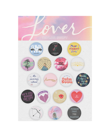 Lover Merchandise Album Tracklist Pin Set Taylor Swift Wiki Fandom
