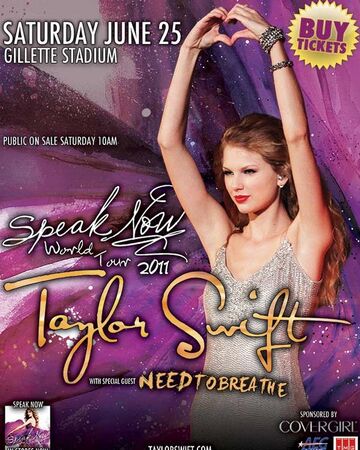 Speak Now World Tour Taylor Swift Wiki Fandom
