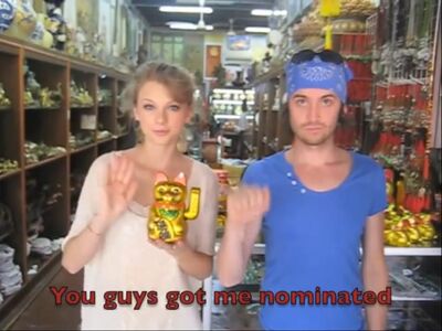 The waving cats are credited with getting Taylor nominated