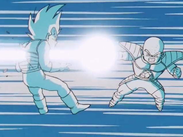 trunks blasts vegeta