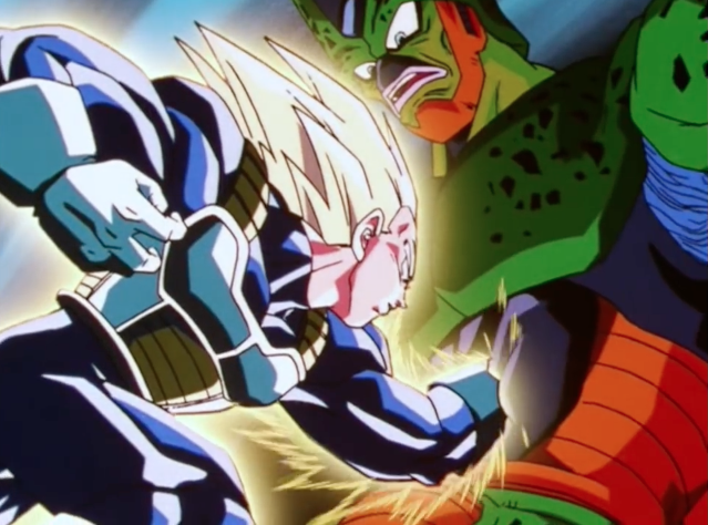 vegeta punches trunks