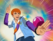 Kraig poses with one hand juggling