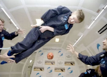 Stephen hawking zero g