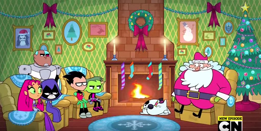 Image - Titans and Santa Claus.png | Teen Titans Go! Wiki | FANDOM ...