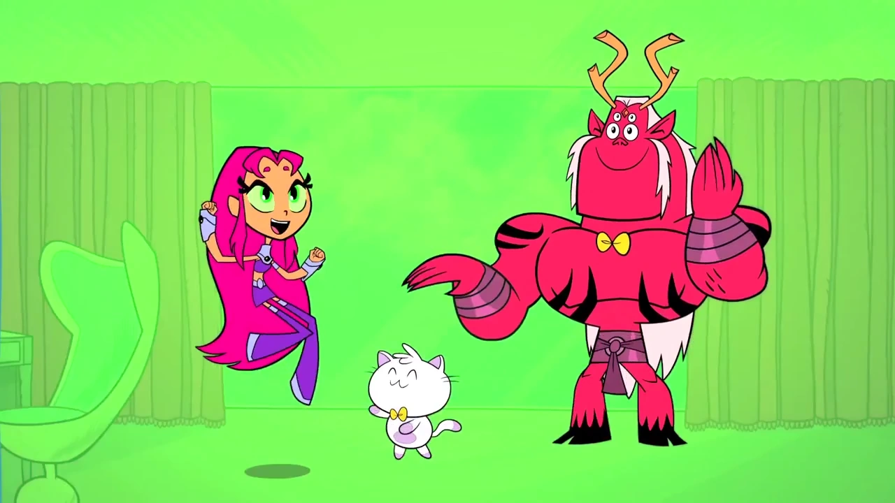 Image Starfire white cat and trigon.png Teen Titans Go! Wiki