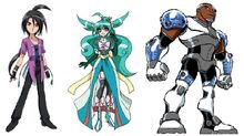 05 - Crossover- Shun Kazami and Human Skyress from "Bakugan" + Cyborg from "Teen Titans"