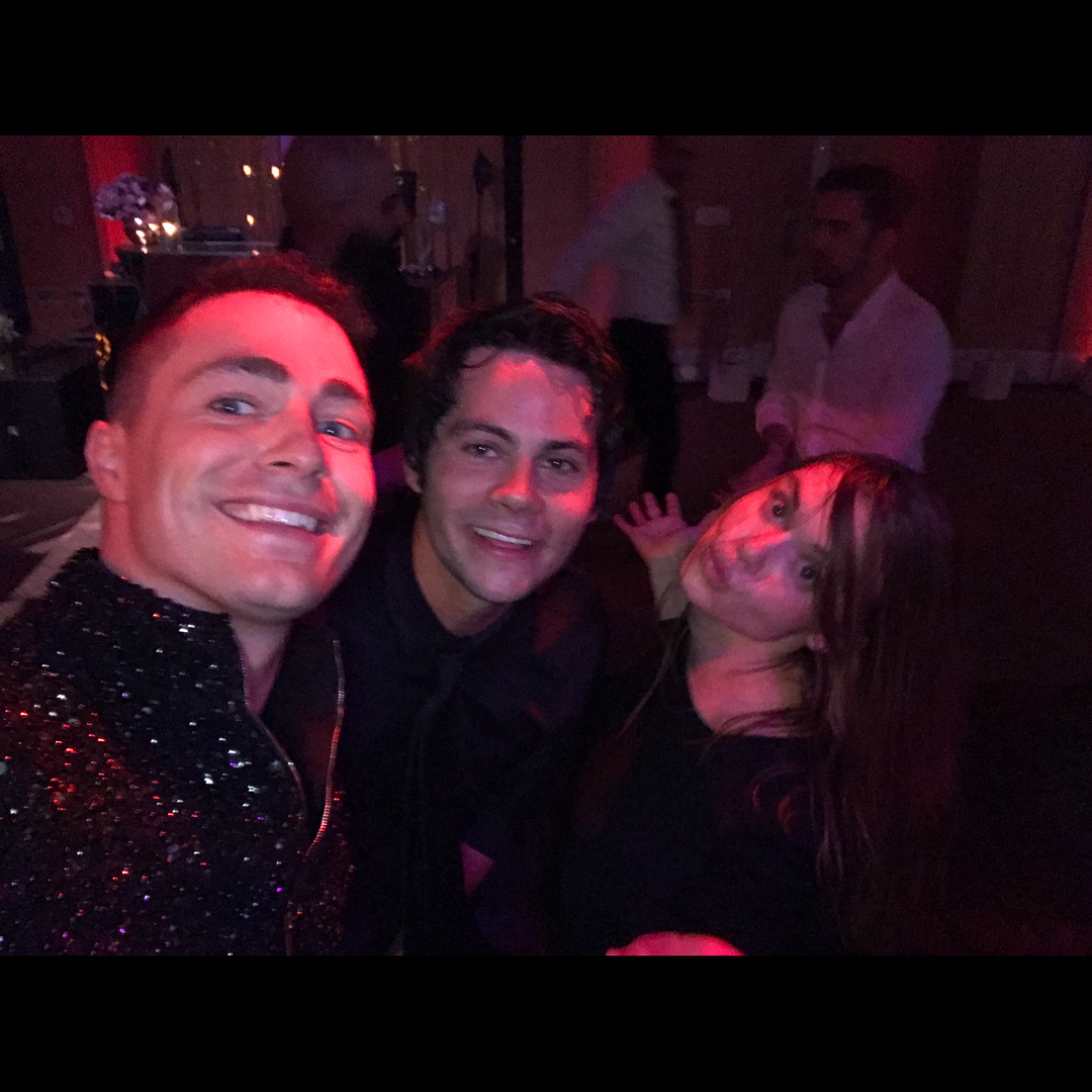Image Colton Haynes Dylan O'Brien Holland Roden wedding reception