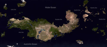 Venus map terraformed