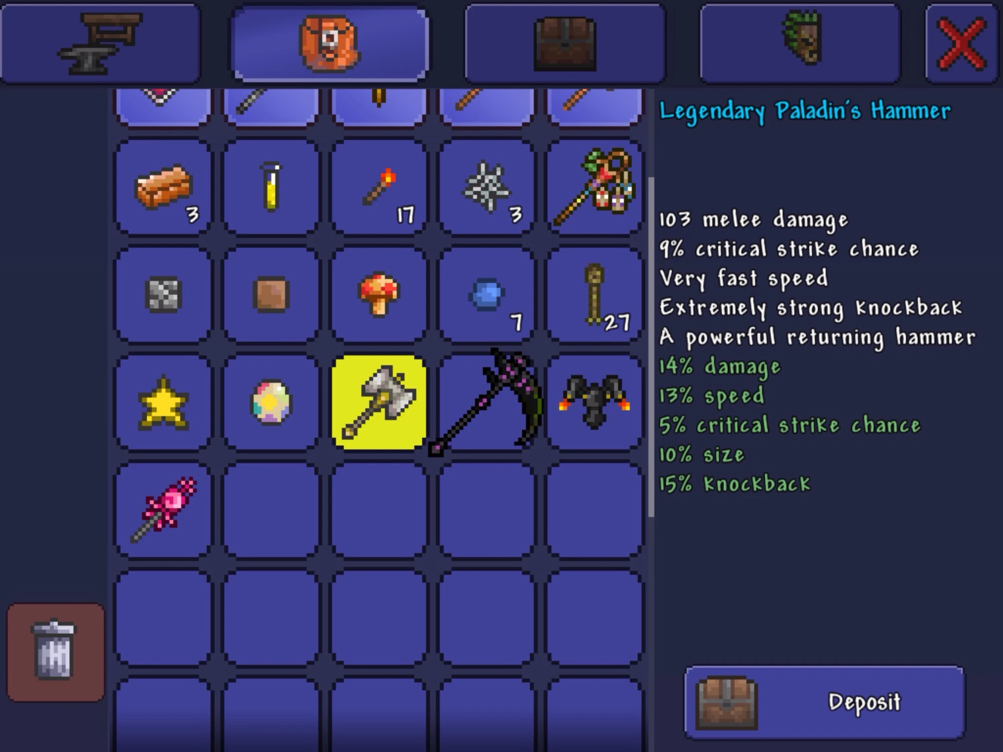 Image - Legendary paladin hammer.jpeg | Terraria Wiki | FANDOM powered