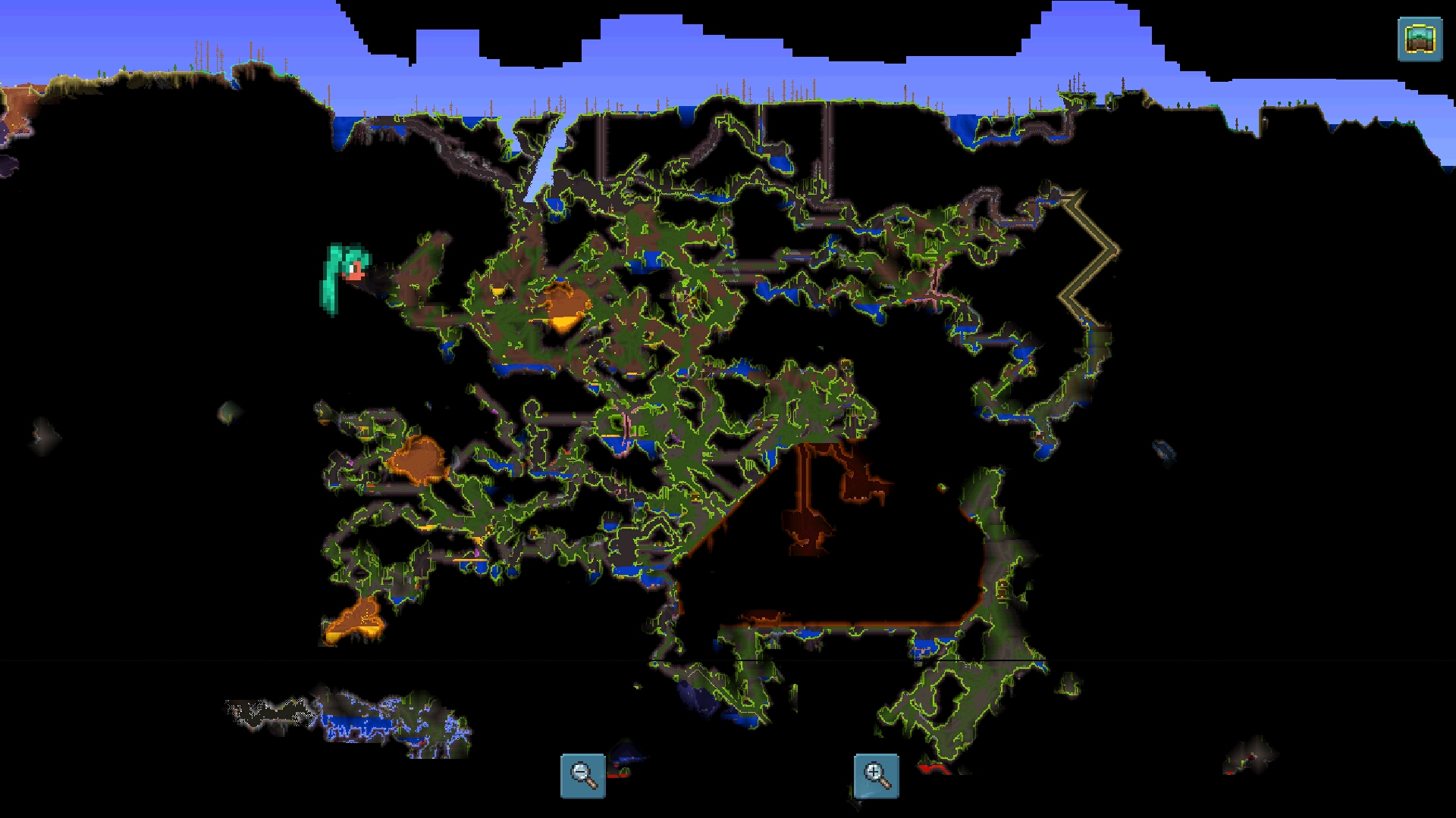 террария полная открытая карта. террария открытые карты. террария открытые карты. вся карта террарии. большая карта террария.