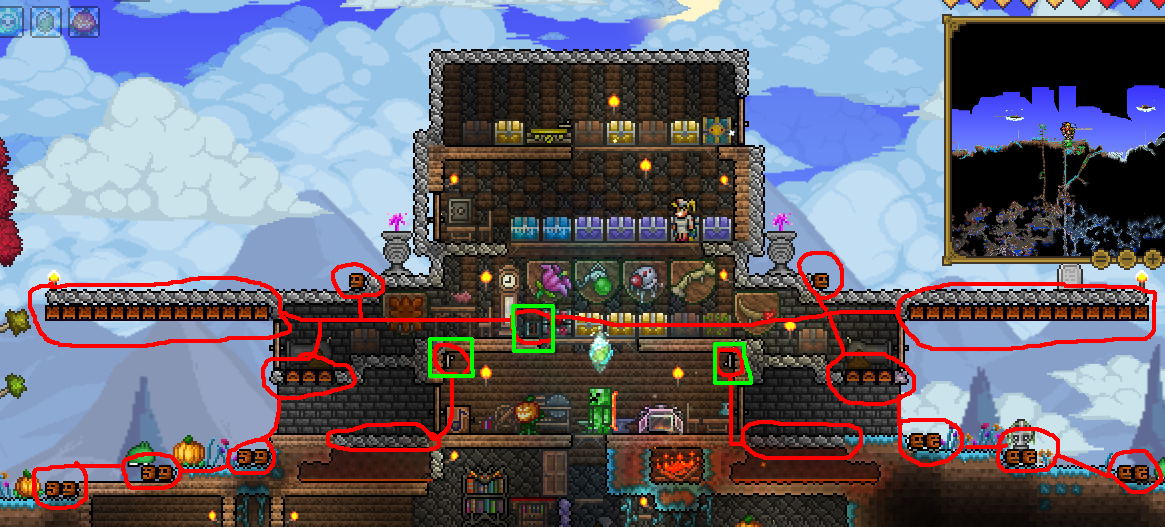 Terraria Biggest House