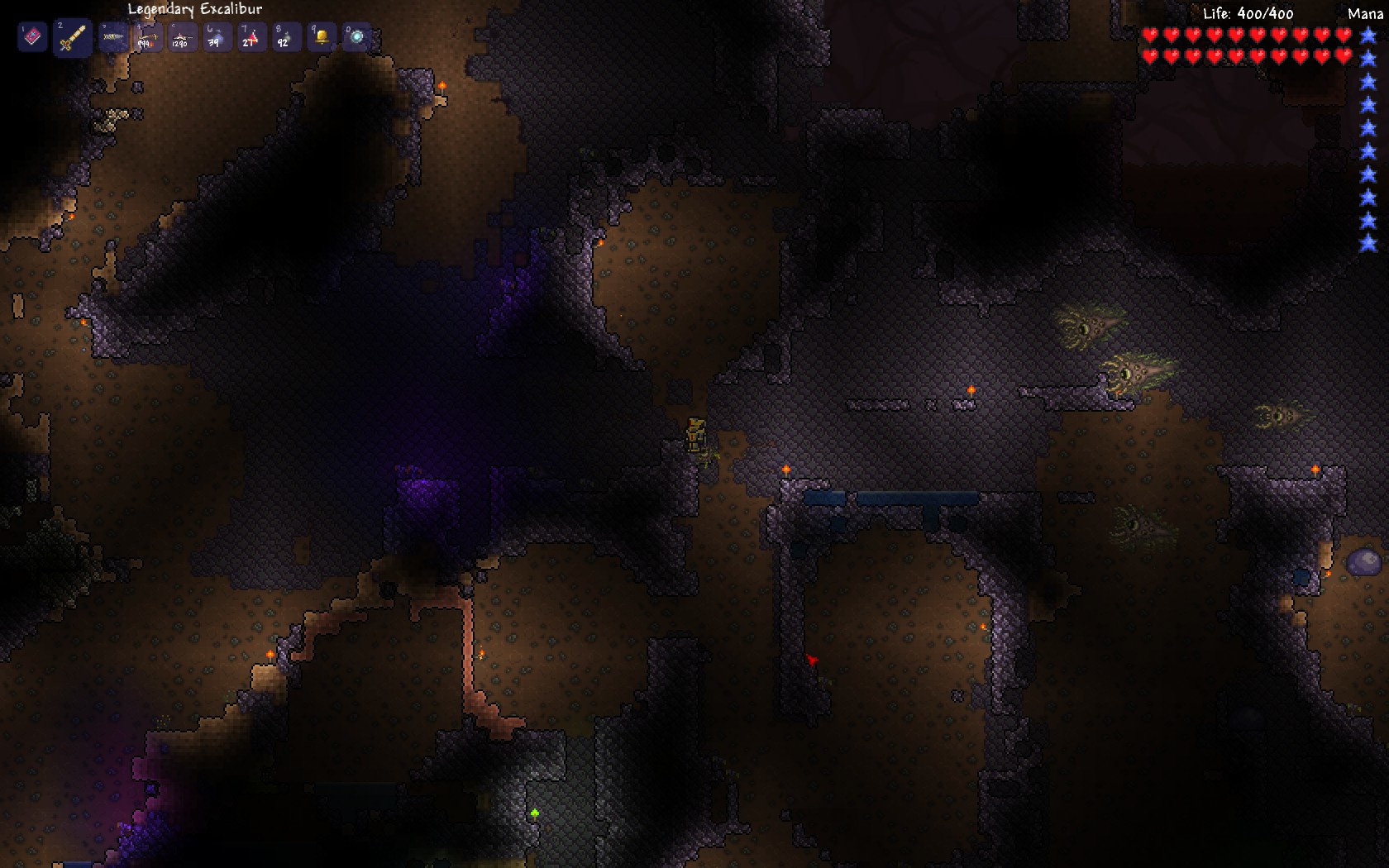 Hallow Generated Right Across This Crimson Cavern : Terraria
