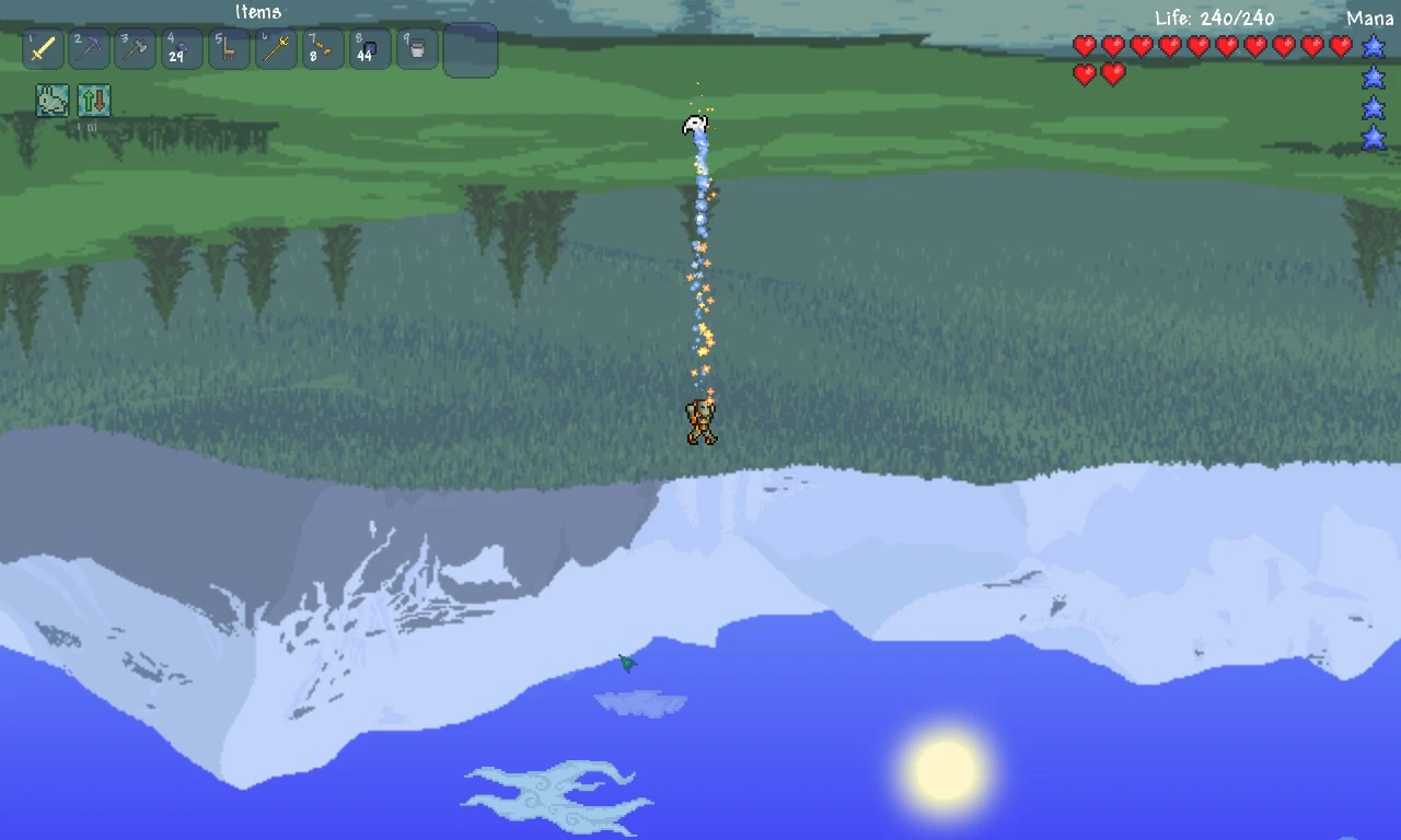 Карта со всеми слизнями в террарии для достижения