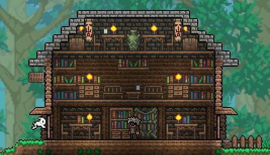 Wooden Beams Terraria : Beams or columns are background furniture items