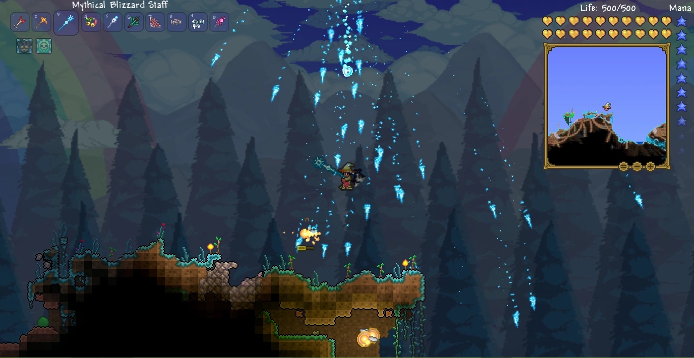 Blizzard Staff Terraria Wiki FANDOM powered by Wikia