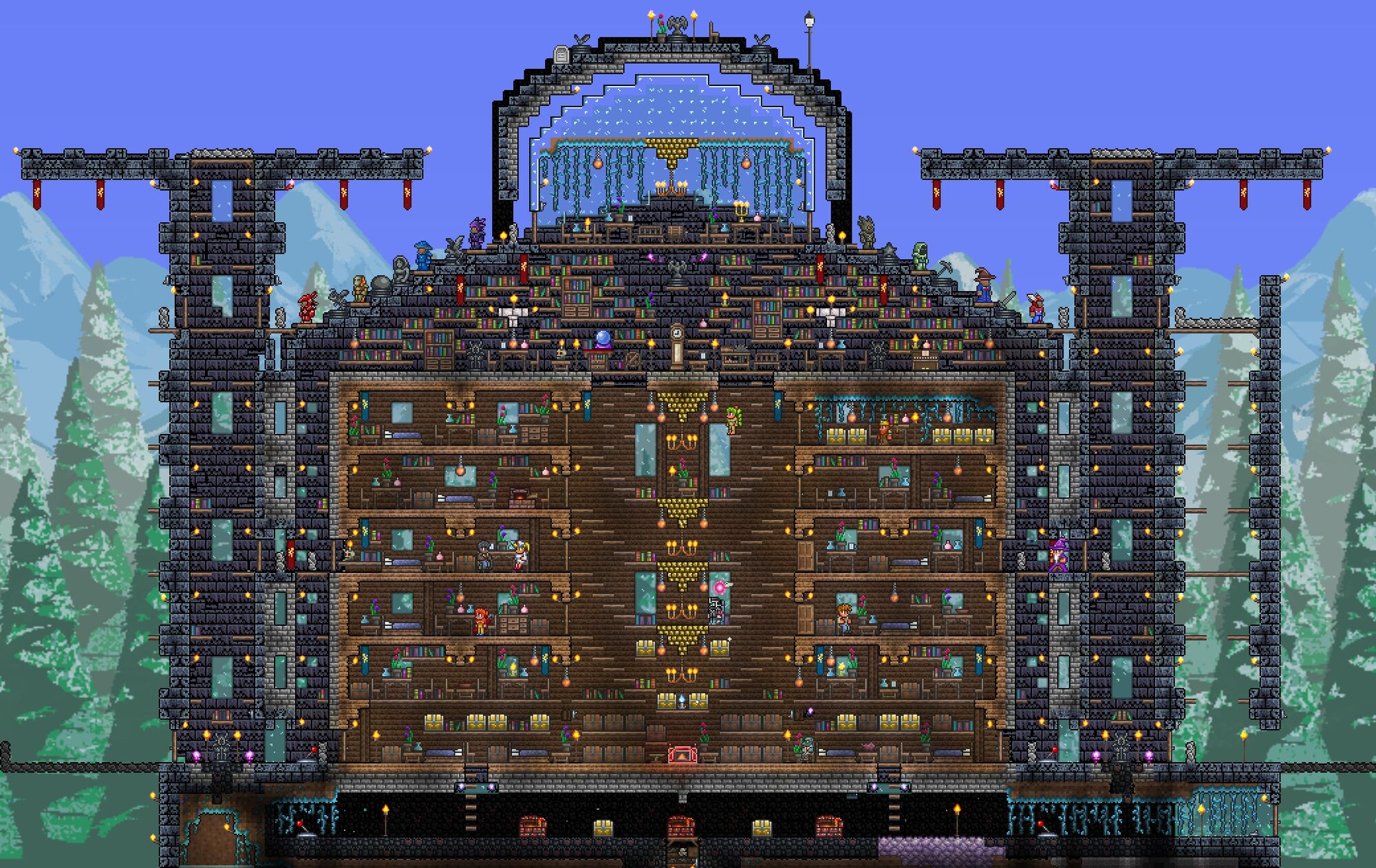 Image Terraria House With All Features Jpg Terraria Wiki FANDOM   2000