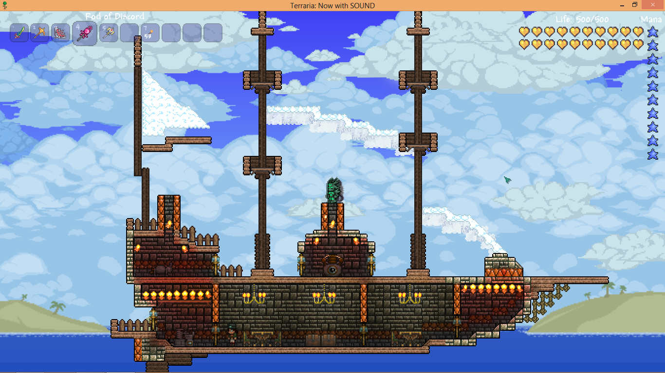 Terraria ship build фото 68