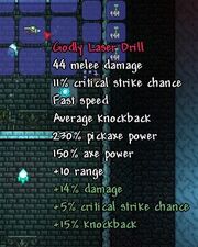 Laser Drill | Terraria Wiki | Fandom