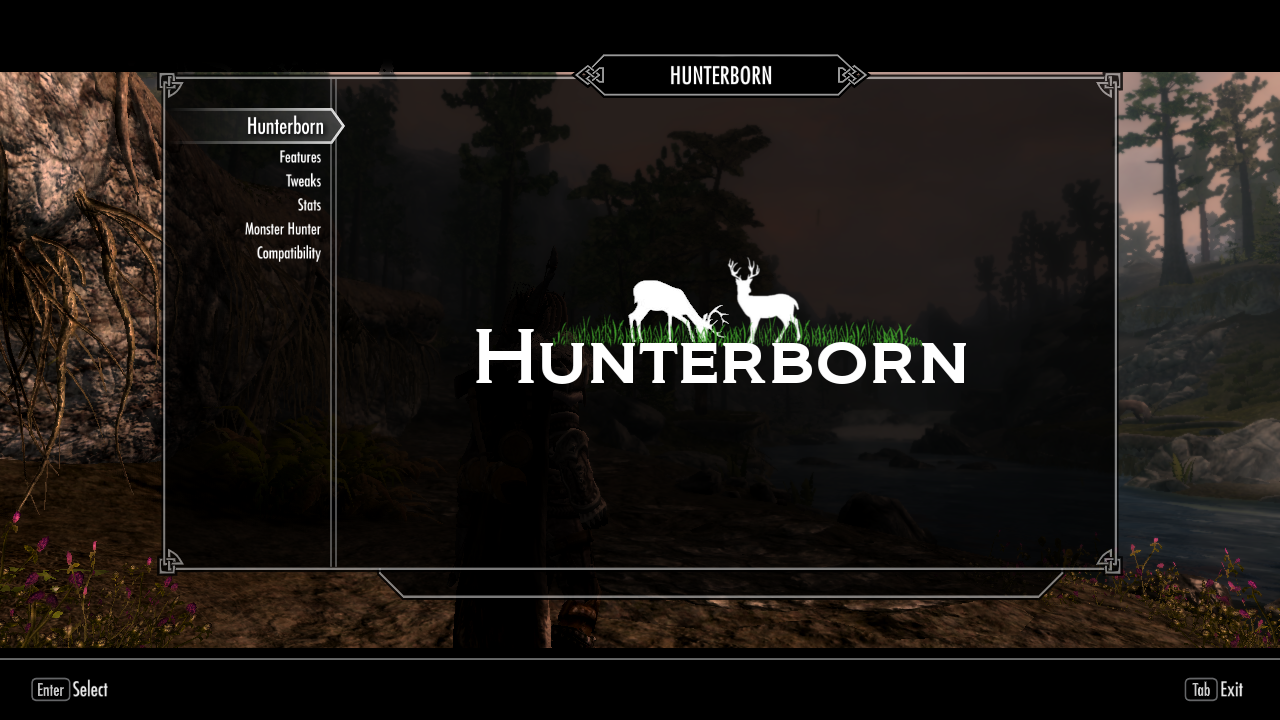 Скайрим мод hunterborn скачать