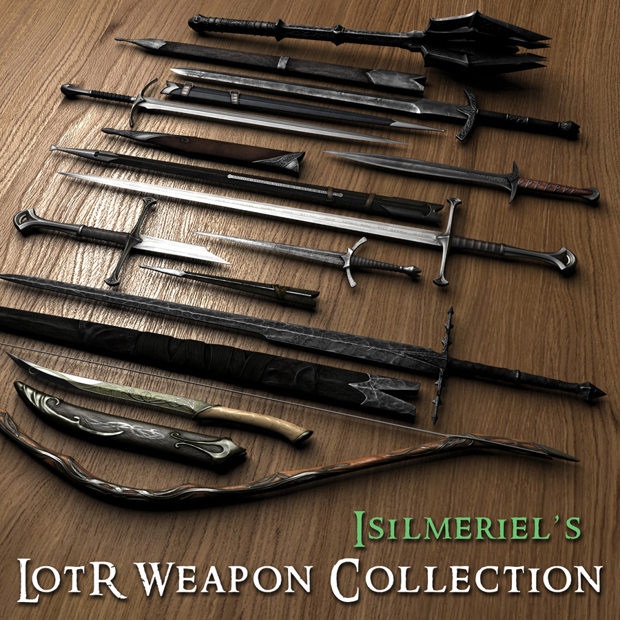 skyrim lord of the rings weapons mod