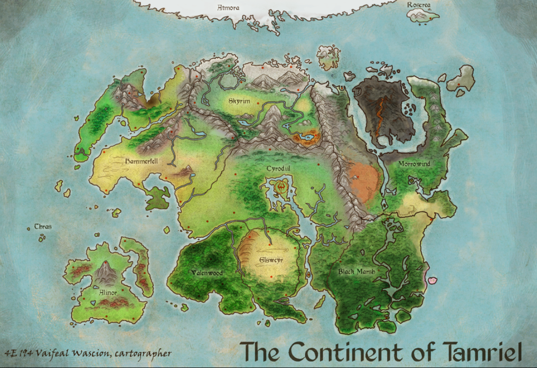 Image - Tamriel.PNG  The Elder Scrolls Mods Wiki  FANDOM powered by Wikia