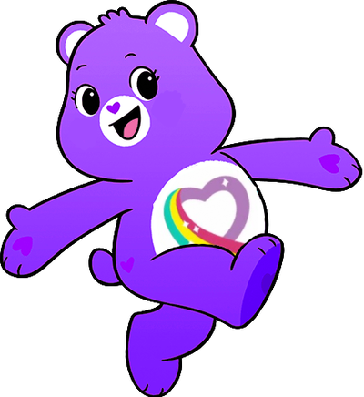 rainbow heart care bear