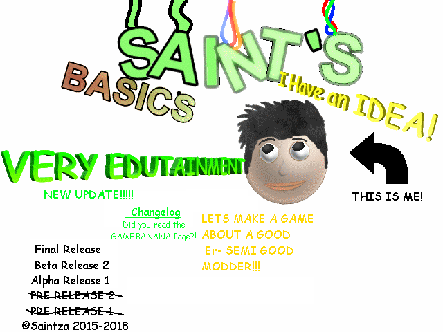 Saintza S Basics The Baldi Modding Wiki Fandom - baldis basics beta new characters and items roblox