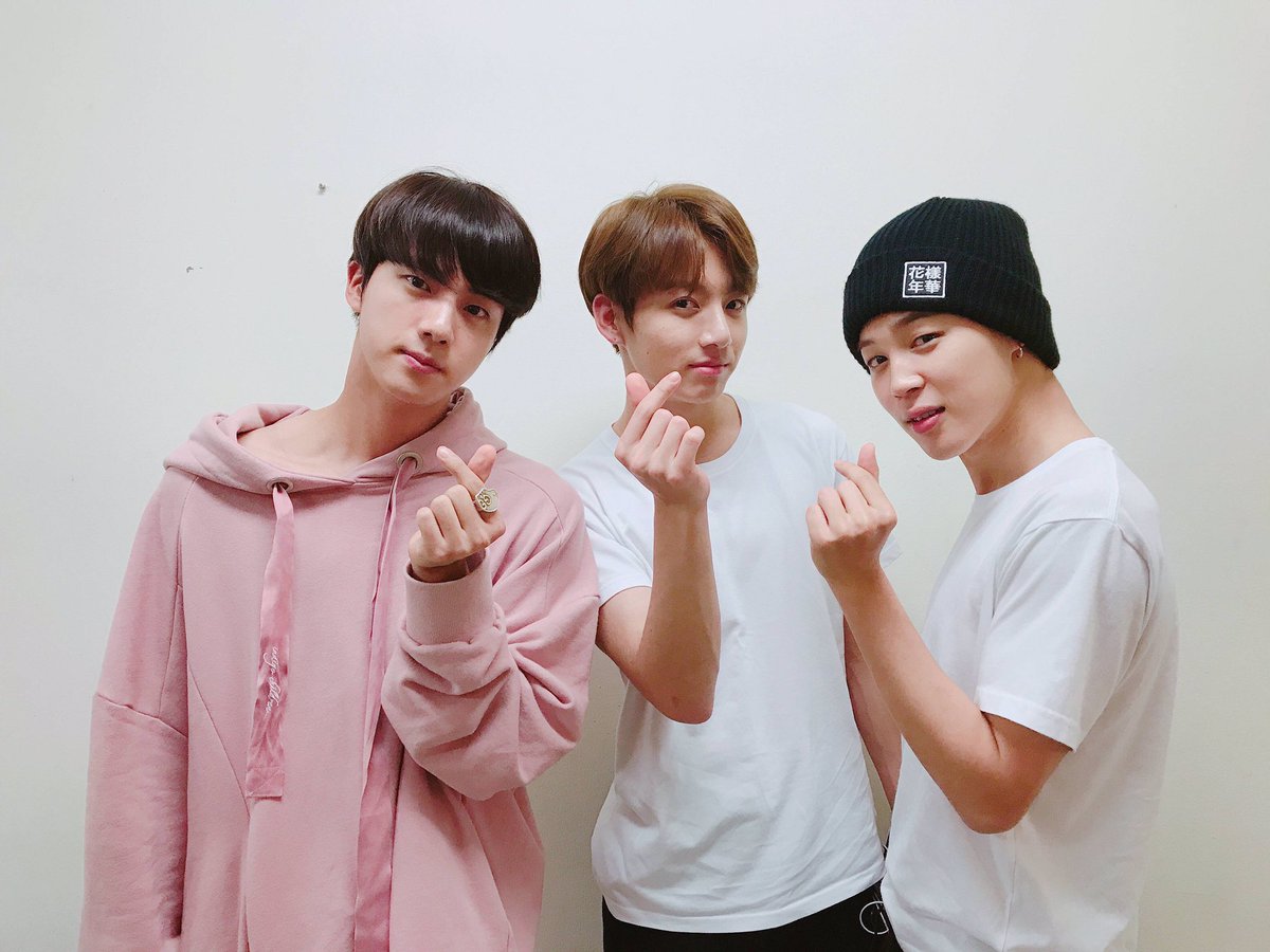 Image Jin Jungkook And Jimin 170828 Weibo Bts Wiki Fandom Powered By Wikia 7746