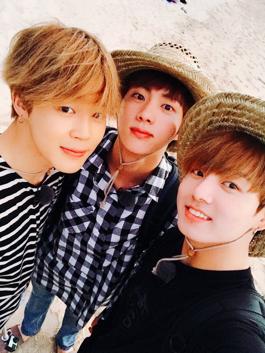 Image - Jimin, Jin and Jungkook Twitter Aug 28, 2017 (1).jpg | BTS Wiki