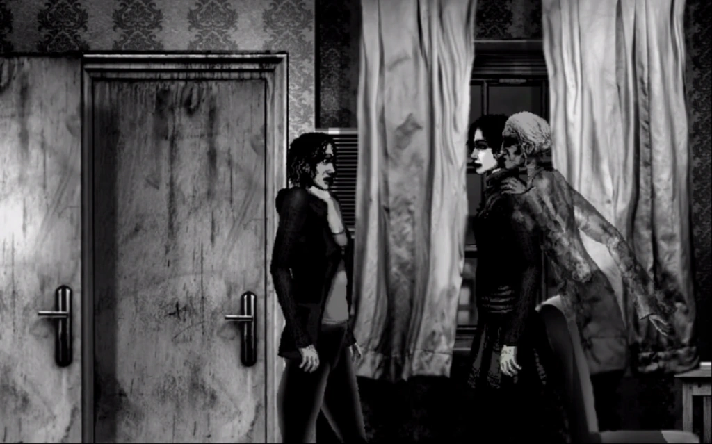 Image Queen of Maggots appearing behind Mitzi.png The Cat Lady Wiki