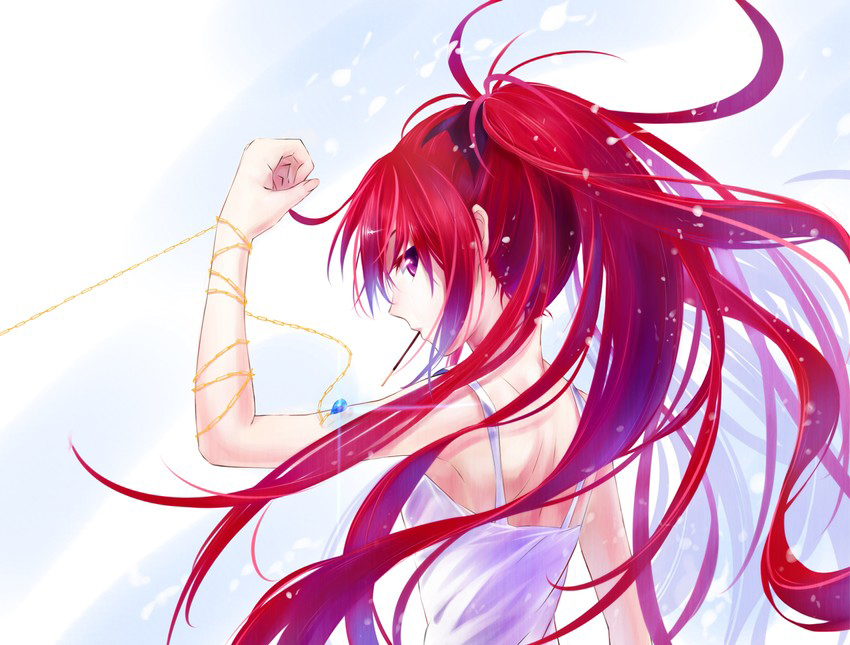Red anime girl