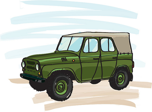 Как нарисовать уазик ребенку