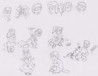 22105 - abuse anthrosatyrweek artist santanon concept art safe satyr