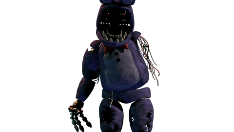 Fnaf world withered bonnie full body