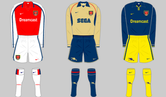 arsenal jersey 2001