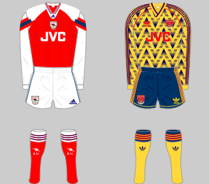 arsenal jersey 1992