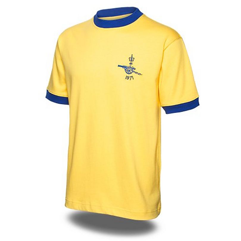 arsenal retro shirt yellow