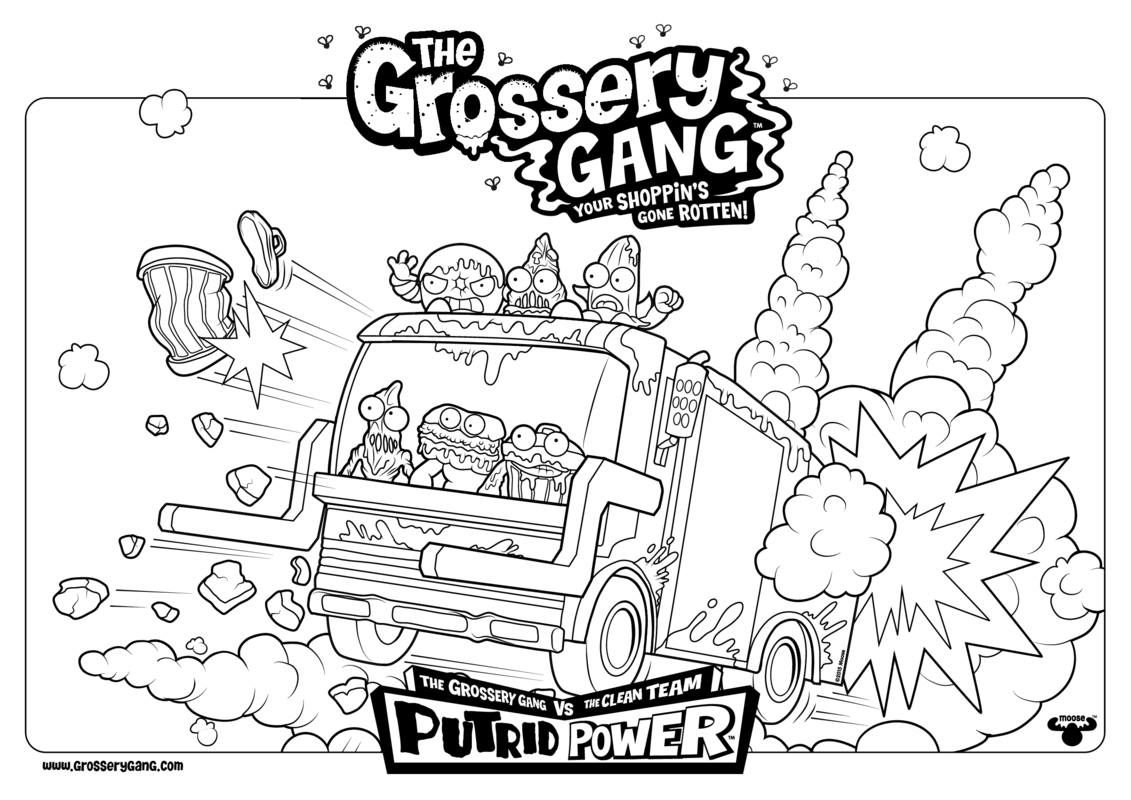 Image - Group coloring page.jpg | The Grossery Gang Wikia | FANDOM