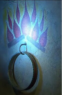 Flames on the wall
