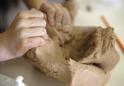 Sculptors hands