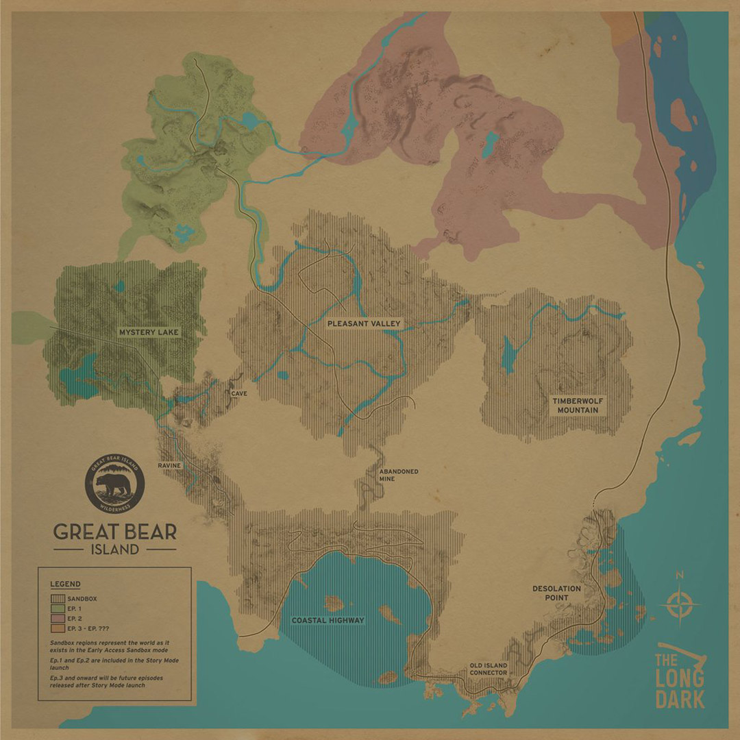 Изображение Thelongdarkmap.jpg The Long Dark Wiki FANDOM