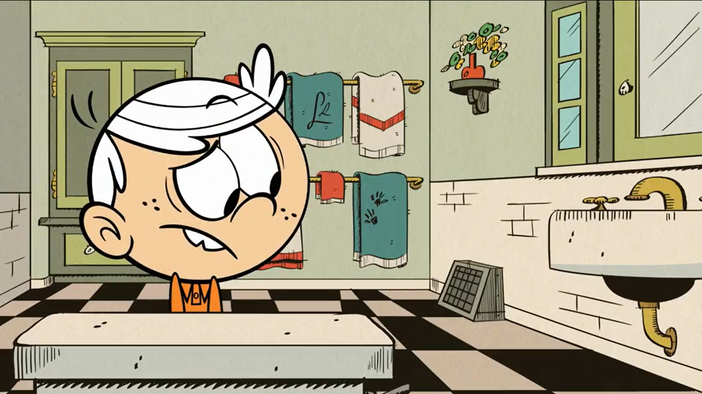 Image - Lincoln Loud Pee in Bathroom 5, Hearing Parents Argue through ...
