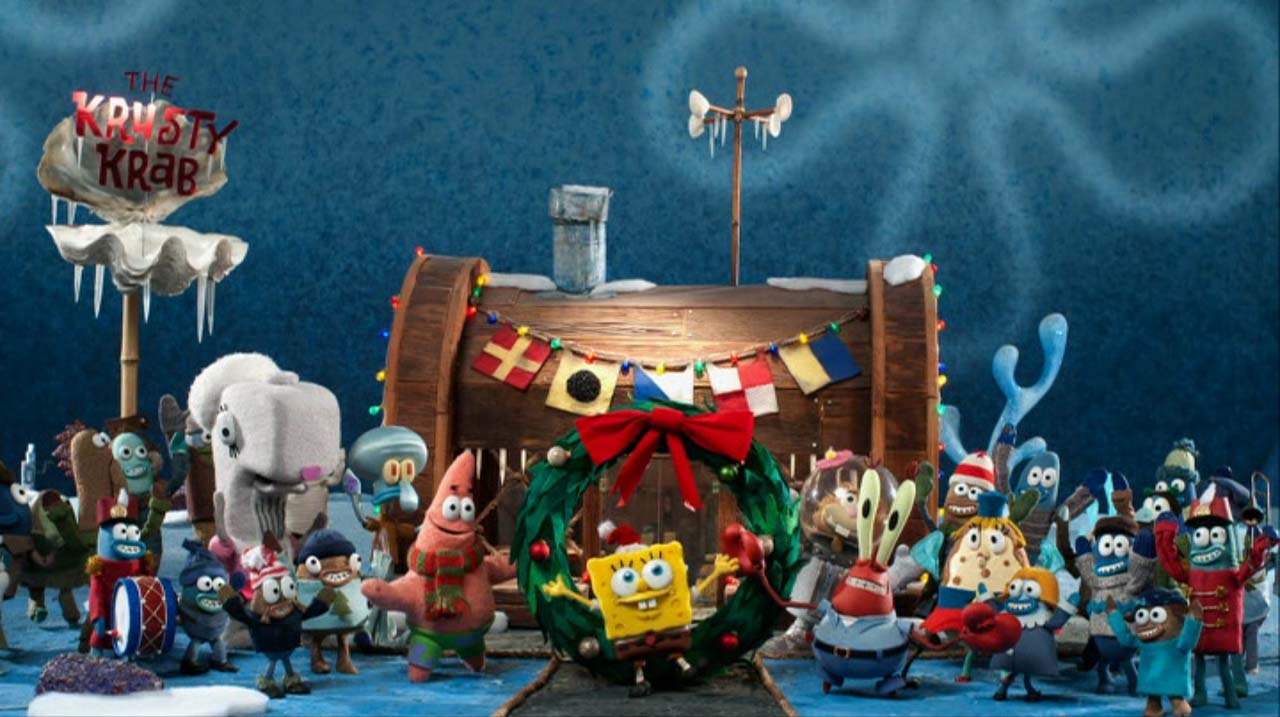lego spongebob christmas