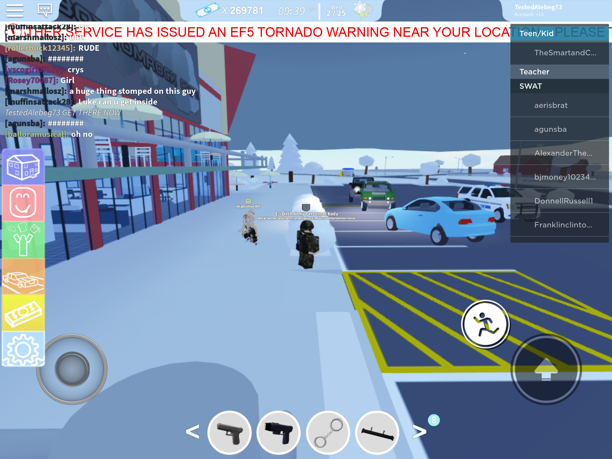 Tornado The Neighborhood Of Robloxia Wiki Fandom - roblox the neighborhood of robloxia patrol car vehicle for sale in